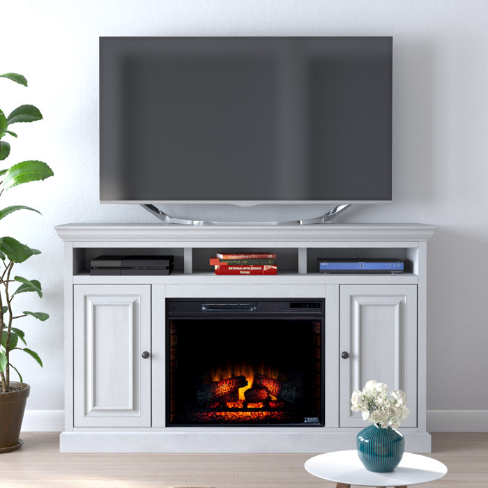Canora Grey Kromer TV Stand for TVs up to 70" with Electric Fireplace